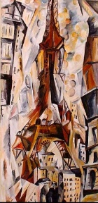 Eiffelturm - Acryl auf Leinwand von Stefan Bger (nach Vorlage von Robert Delaunay)